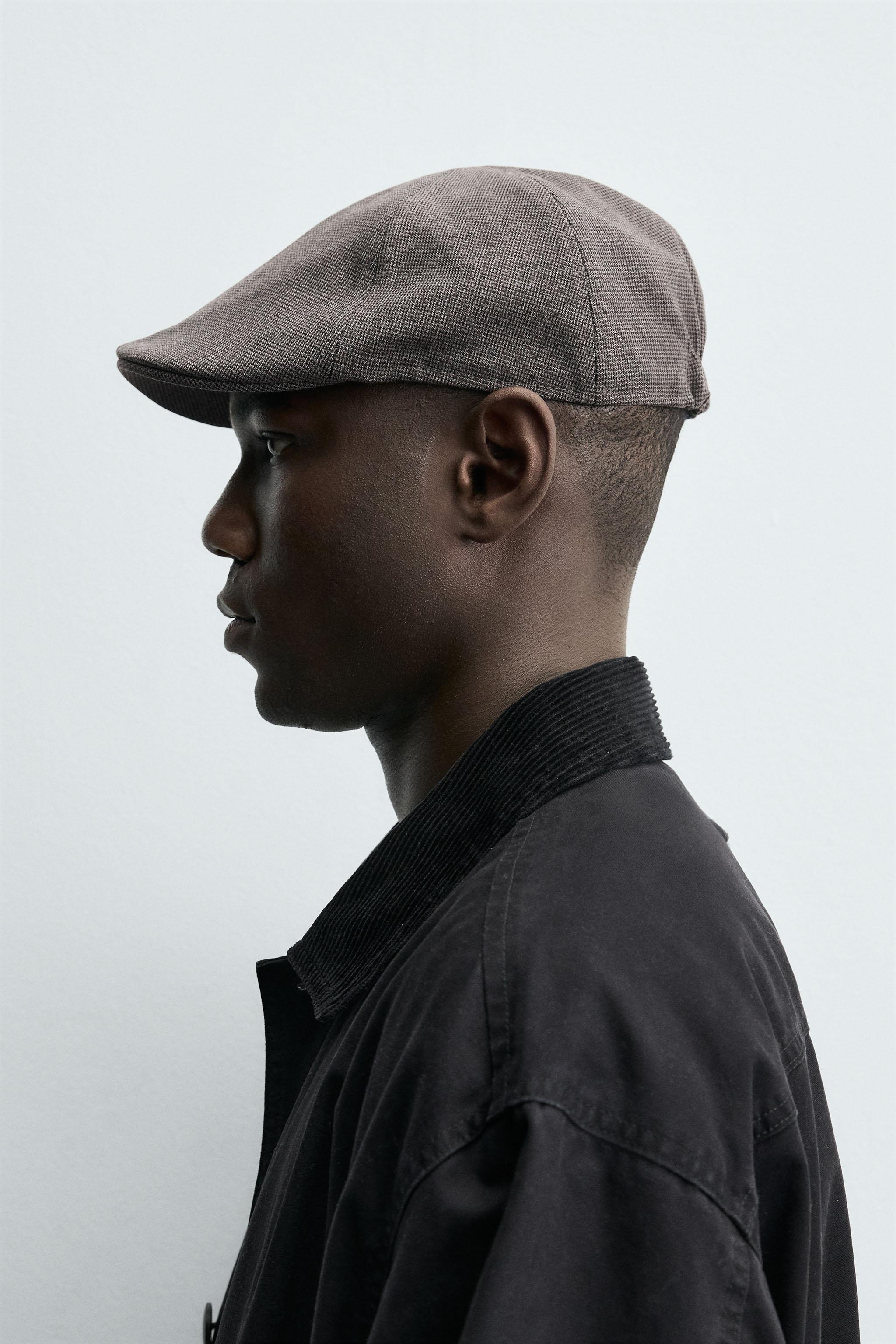 BÉRET EN FLANELLE PIED-DE-POULE